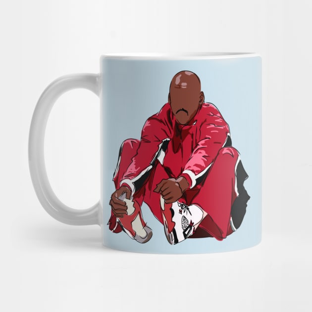 Michael Jordan Warmups Sketch by rattraptees